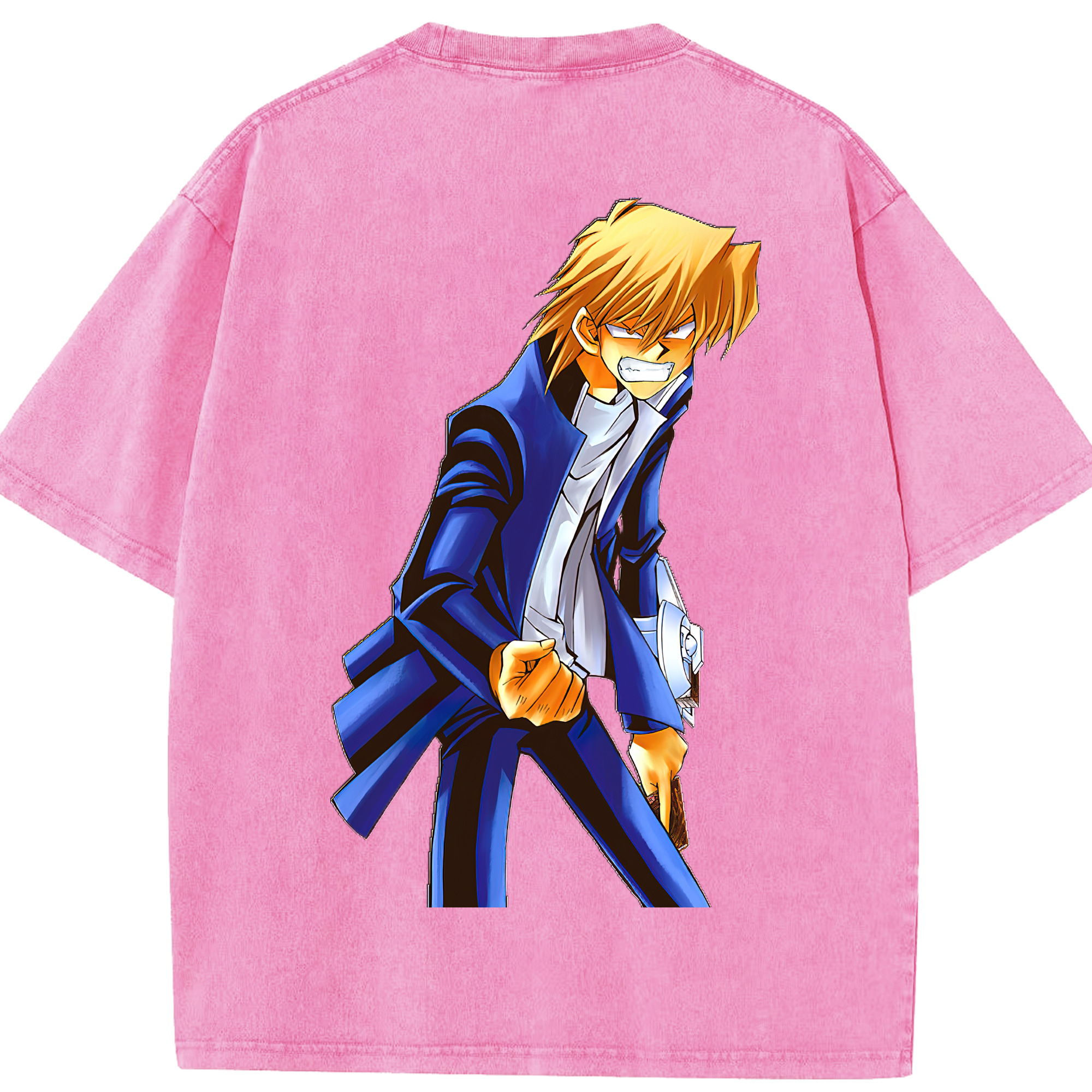 （画像用） 遊☆戯☆王 Yu-Gi-Oh! 綿100% ヴィンテージ風 半袖Tシャツ（背面プリント）